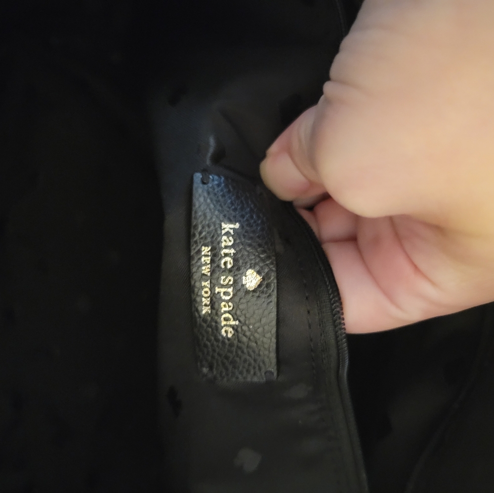 Kate Spade Patterson Drive Quilted Dome Satchel In Black. With Crossbody. - Picture 6 of 7